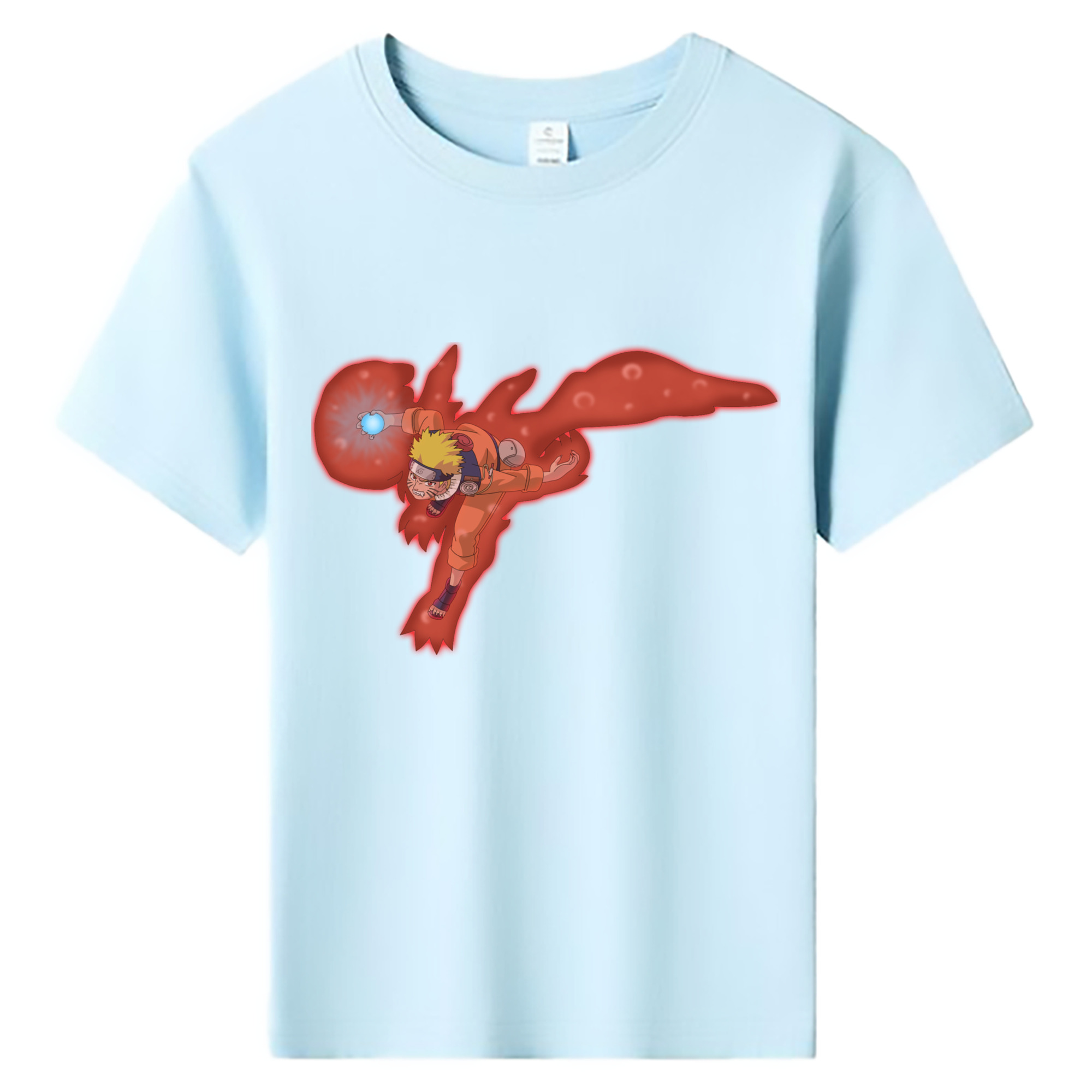 （画像用） NARUTO -ナルト- うずまき ナルト Uzumaki Naruto 綿100％キッズTシャツ（フロントプリント）